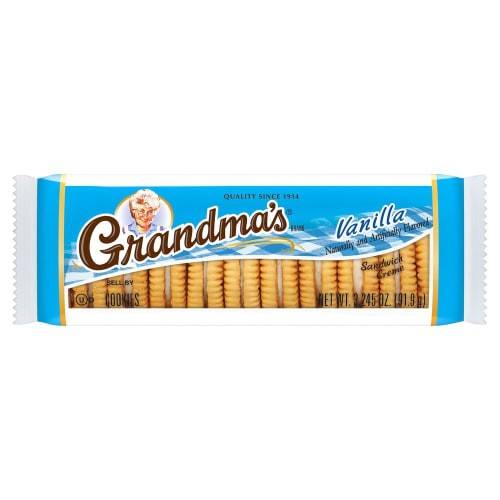Order Grandma's · Vanilla Sandwich Creme Cookies (3.2 oz) food online from Mesa Liquor store, Mesa on bringmethat.com