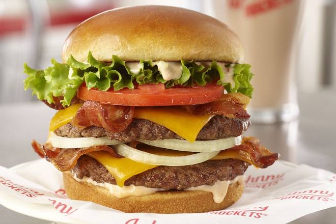 Order Bacon Cheddar Double food online from Johnny Rockets store, Los Angeles on bringmethat.com