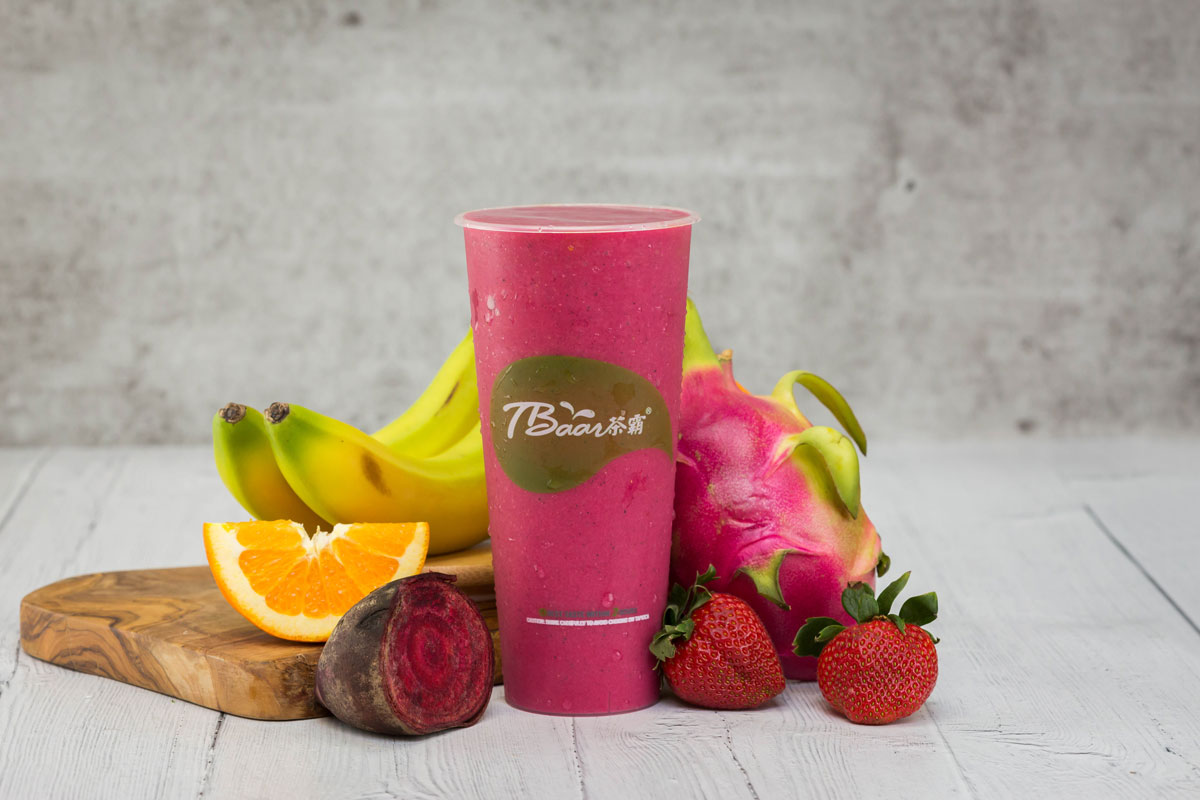 Order Fruity Dragon Fruit Smoothie 火龙果果 food online from Tbaar store, Quincy on bringmethat.com