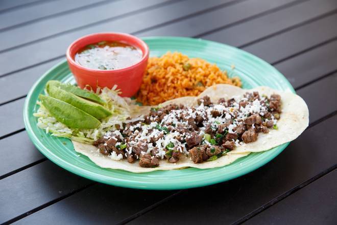 Order Tacos Al Carbon Plate food online from Las Palapas store, San Antonio on bringmethat.com
