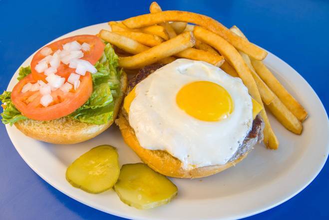 Order The One Eyed Cheeseburger food online from Bob & Edith Diner store, Lee on bringmethat.com