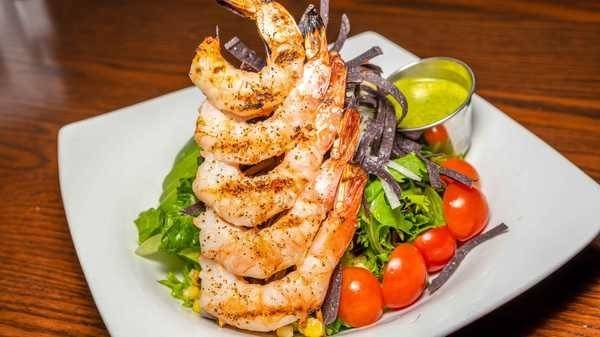 Order Shrimp Cilantro Lime Salad food online from The League store, Lakeway on bringmethat.com