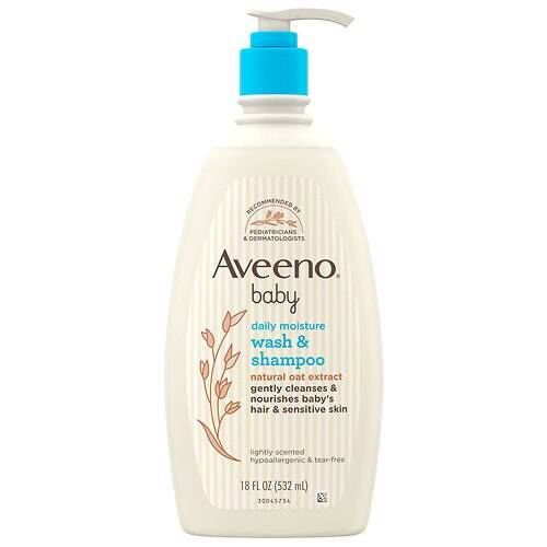 Order Aveeno Baby Body Wash Shampoo, Oat Extract - 18.0 fl oz food online from Walgreens store, LAFAYETTE on bringmethat.com