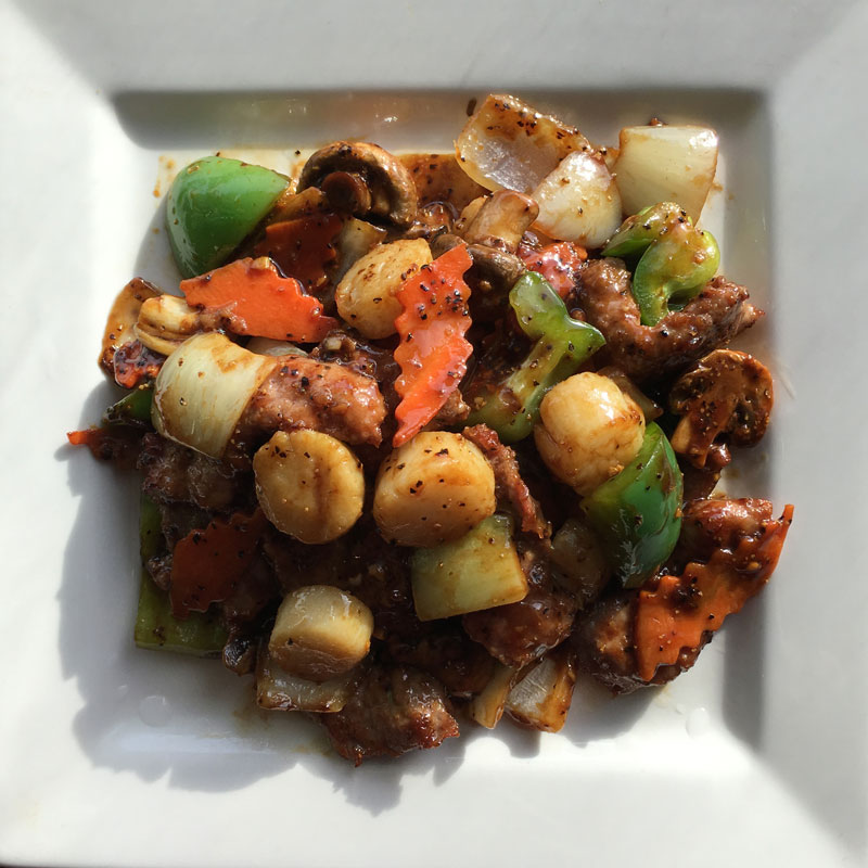 Order H17. Scallop and Beef Szechuan Style food online from China Garden store, Hackettstown on bringmethat.com