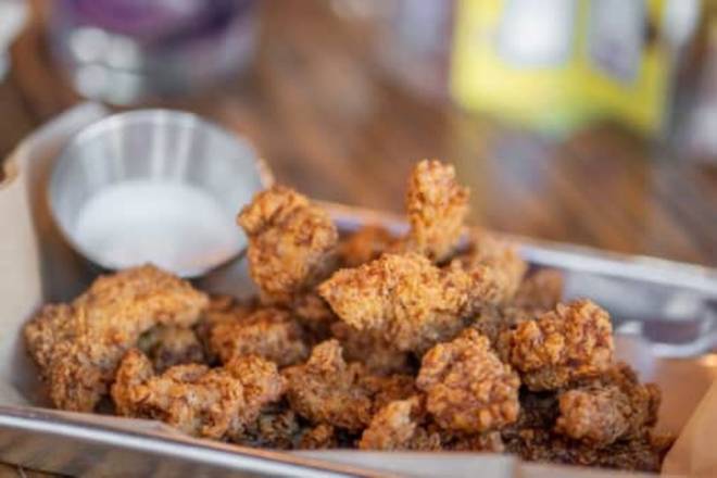 Order Popcorn Chicken food online from Game Theory Restaurant + Bar store, Fort Worth on bringmethat.com