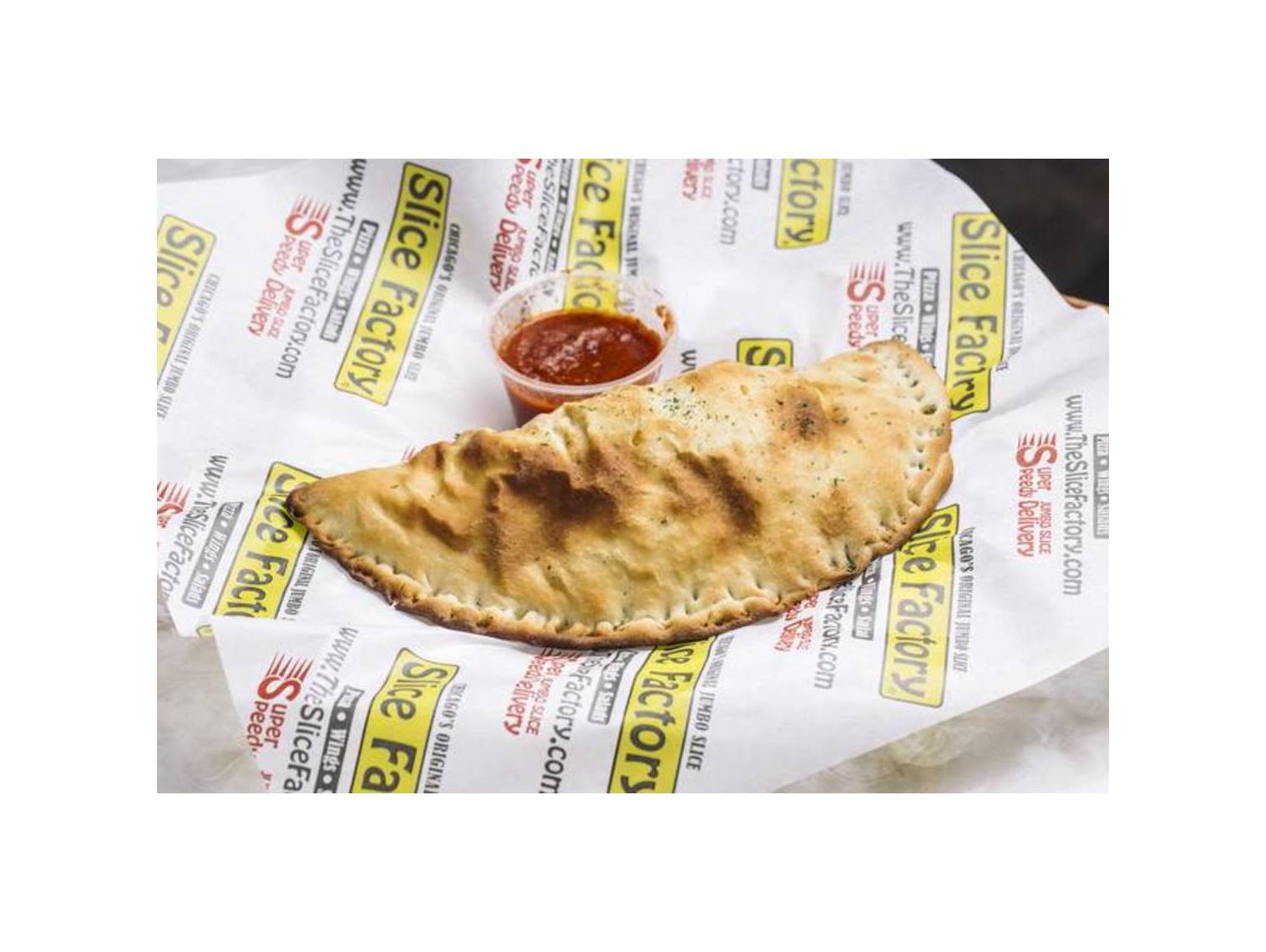 Order Jumbo Pizza Puff food online from Slice Factory store, Chicago on bringmethat.com