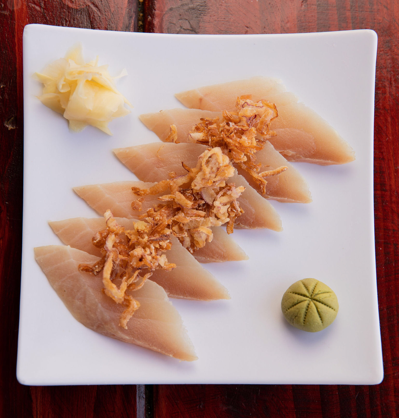 Order Seared Albacore Sashimi food online from Meshuga 4 Sushi - N. La Brea Ave. store, Los Angeles on bringmethat.com