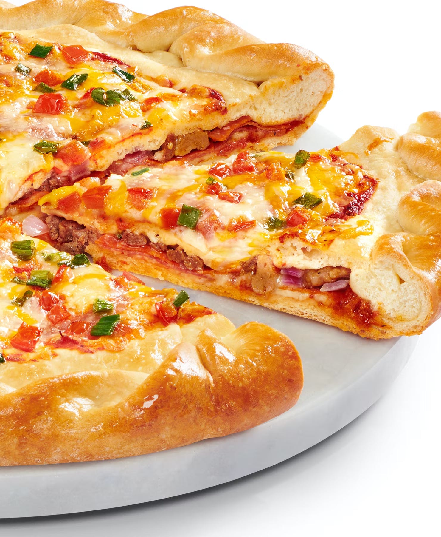 Order Chicago-Style Stuffed Pizza - Large 14'' food online from Papa Murphy's | Take 'n' Bake Pizza store, Tillamook on bringmethat.com
