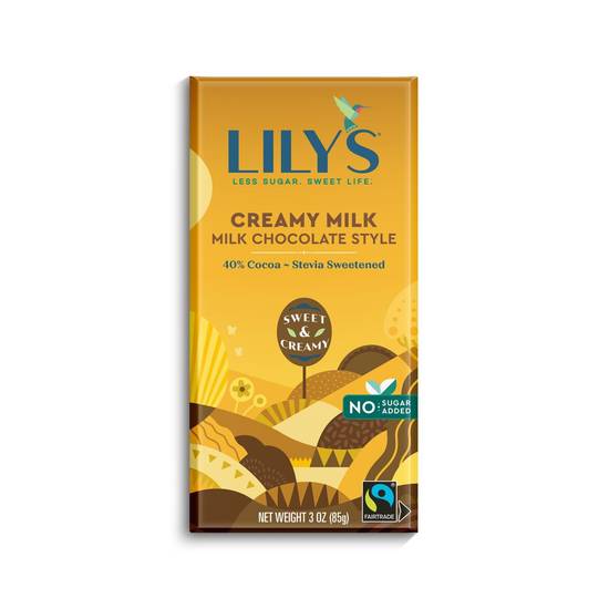 Order LILY'S Milk Chocolate Style No Sugar Added Sweets, Gluten Free, 3oz, Bar food online from Cvs store, LOS ANGELES on bringmethat.com