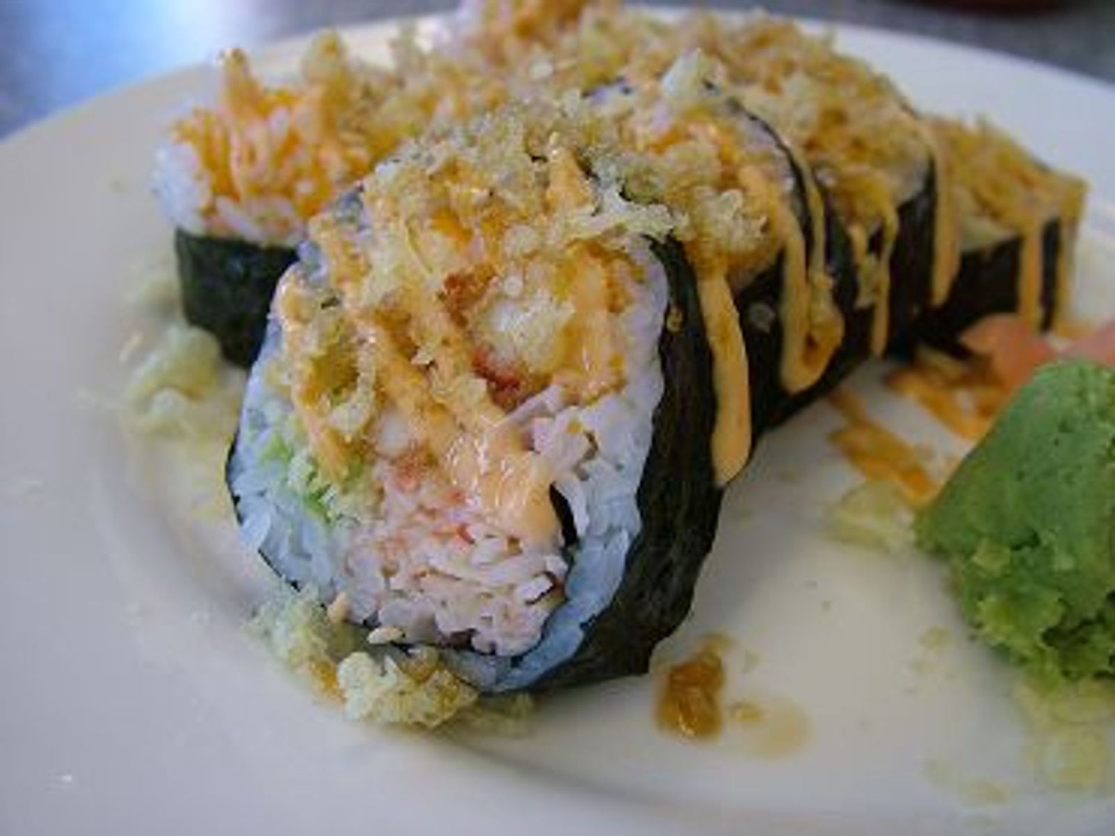 Order Cajun Crunch Roll (6pc) food online from Tiger Asian Bowl store, Allen on bringmethat.com