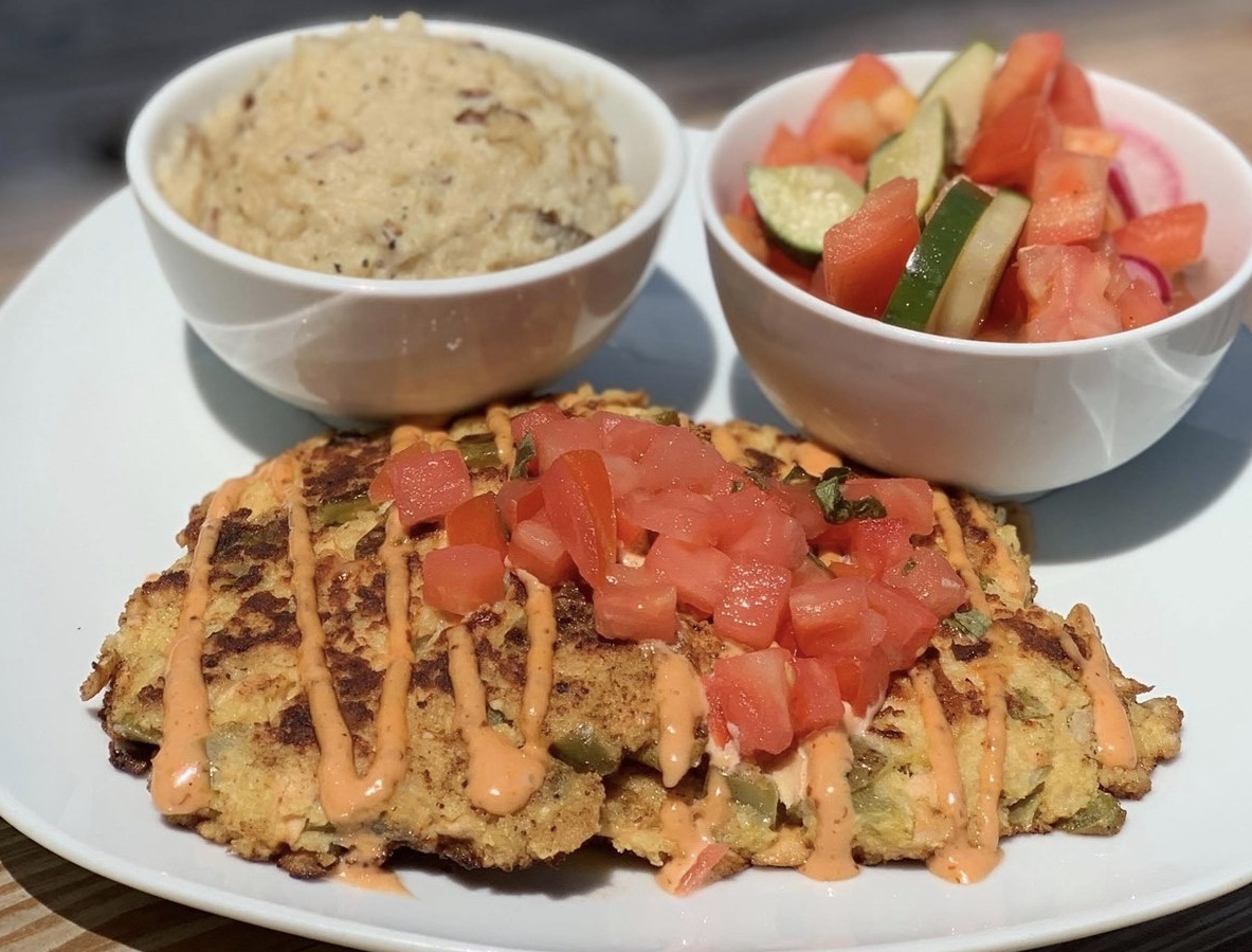 Order Salmon Cakes food online from Boomtown Kitchen store, New Albany on bringmethat.com