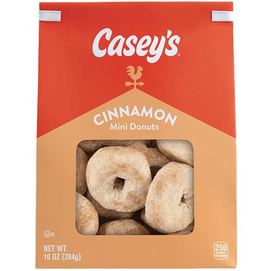 Order Casey's Cinnamon Mini Donuts Bag 10oz food online from Caseys Carry Out Pizza store, Walcott on bringmethat.com