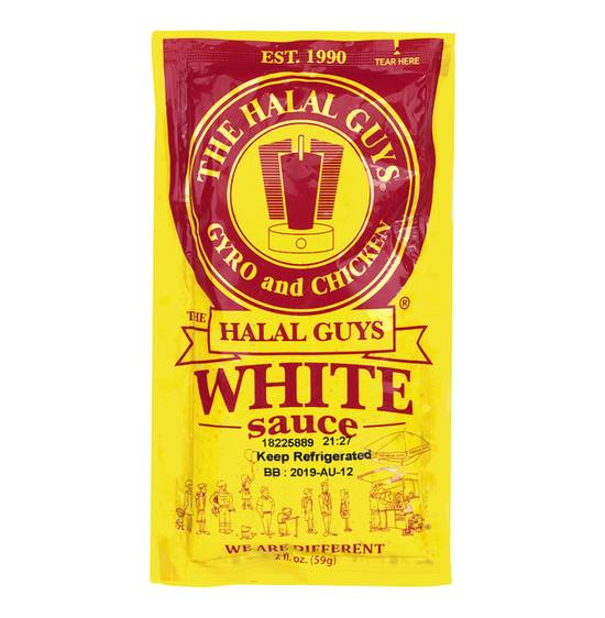 Order White Sauce Packet To-Go food online from The Halal Guys store, San Jose on bringmethat.com