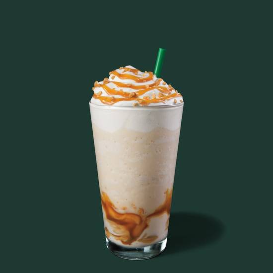 Order Caramel Ribbon Crunch Crème Frappuccino® Blended Beverage food online from Starbucks store, La Grange on bringmethat.com