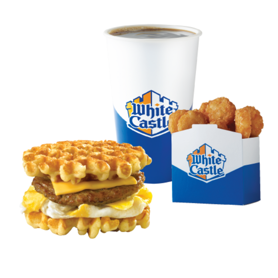 Order BELGIAN WAFFLE SLIDER COMBO CAL 730-860 food online from White Castle store, Lincoln Park on bringmethat.com