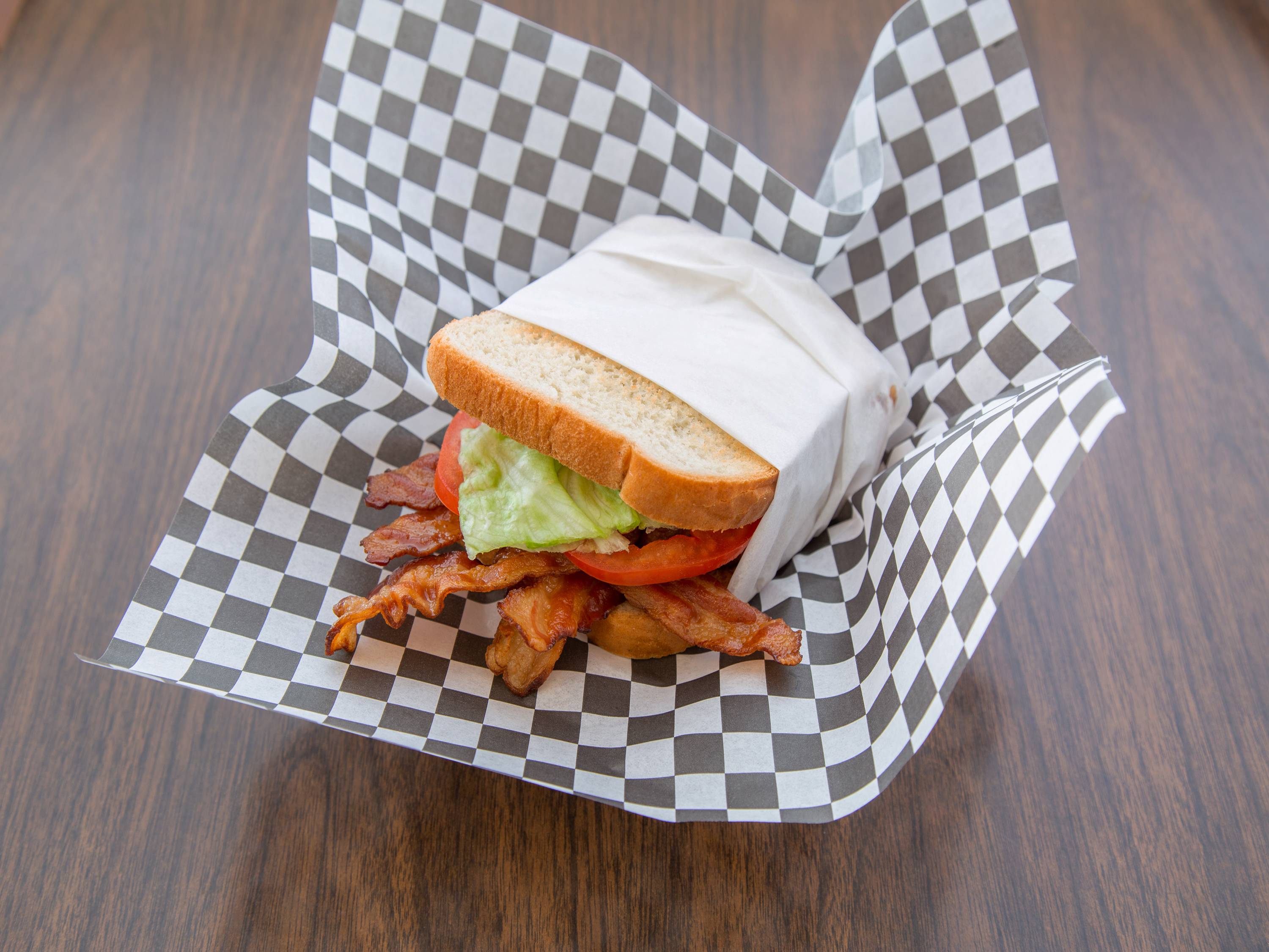 Order BLT Sandwich food online from Pop 50 Place store, Redding on bringmethat.com
