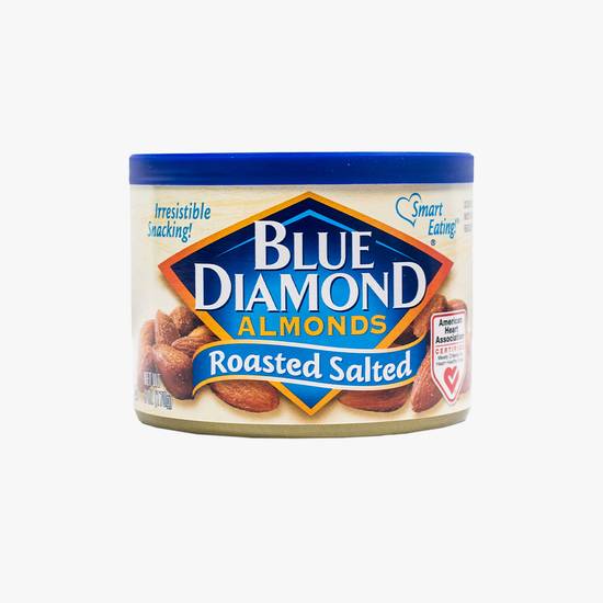 Order Blue Diamond Almonds Roasted Salted food online from Mission Liquor & Deli store, Sacramento on bringmethat.com