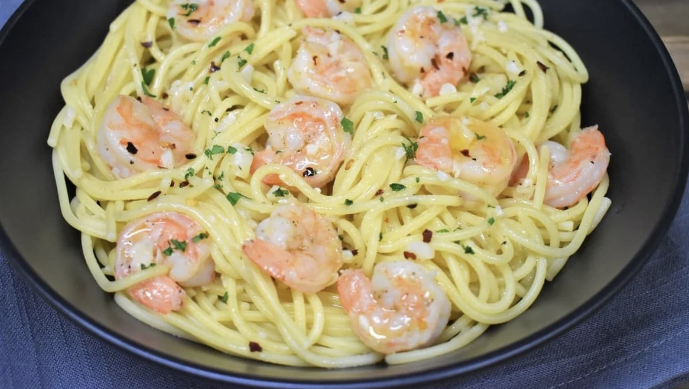 Order Shrimp Pasta food online from Nippon Grill & Seafood Buffet store, West Springfield on bringmethat.com