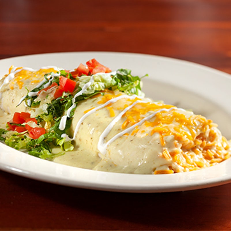 Order Grande Burrito Lunch food online from Abuelo store, Oklahoma City on bringmethat.com