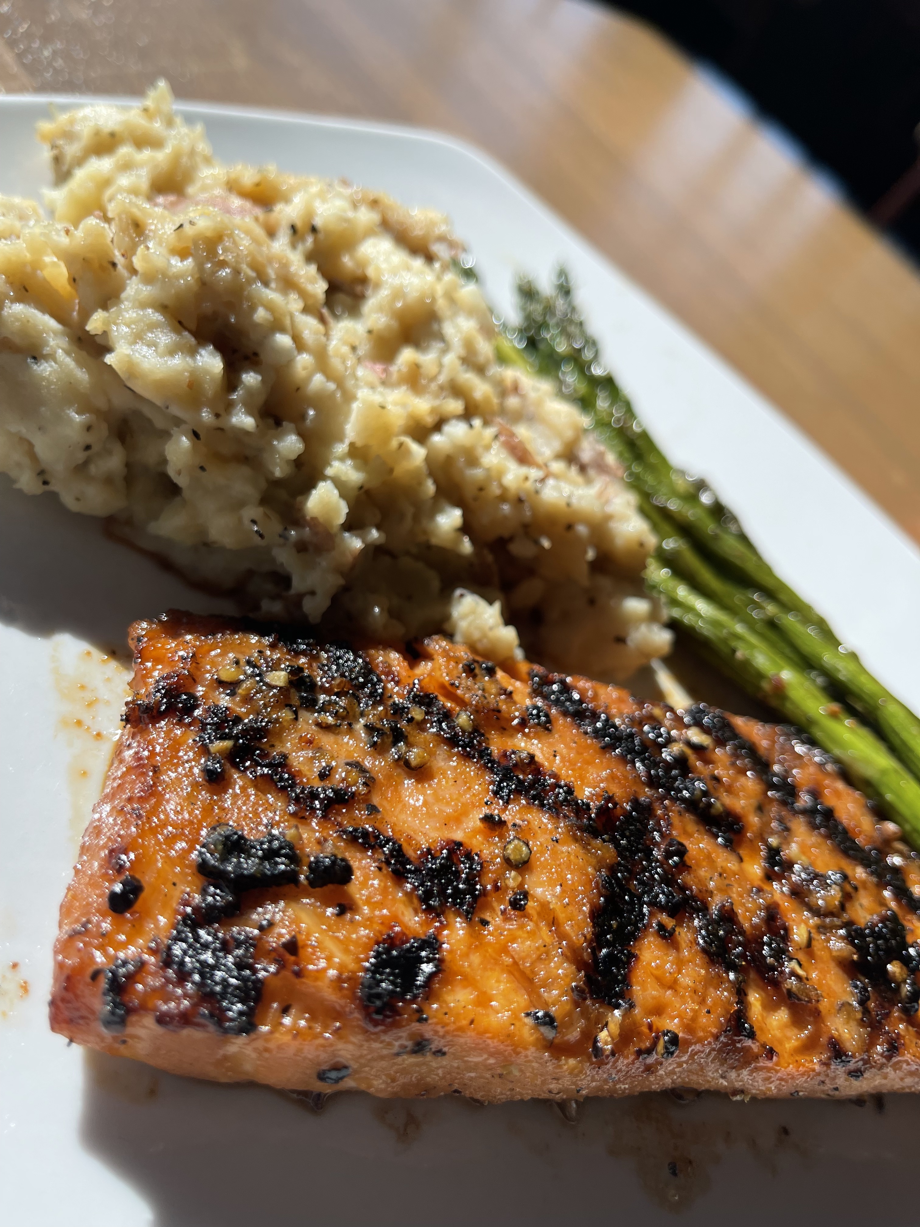 Order Bourbon Salmon food online from One North Kitchen & Bar store, Jackson on bringmethat.com