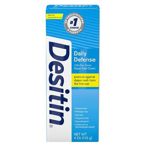 Order Desitin Daily Defense Baby Diaper Rash Cream With 13% Zinc Oxide - 4.0 oz food online from Walgreens store, Daly City on bringmethat.com