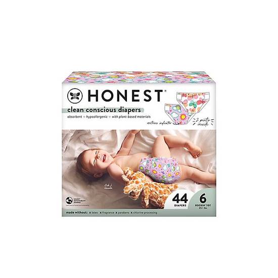 Order The Honest Company® Size 6 44-Count Butterfly Disposable Diapers food online from Buybuy Baby store, Nashua on bringmethat.com