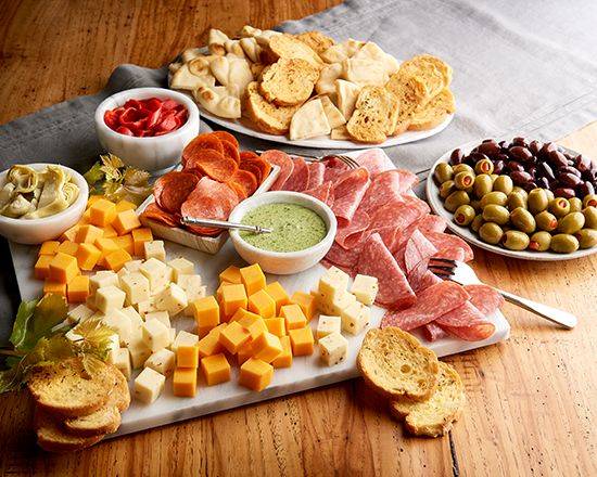 Order Modern Meat & Cheese Tray (11140 cal) food online from Jason's Deli store, Fort Worth on bringmethat.com