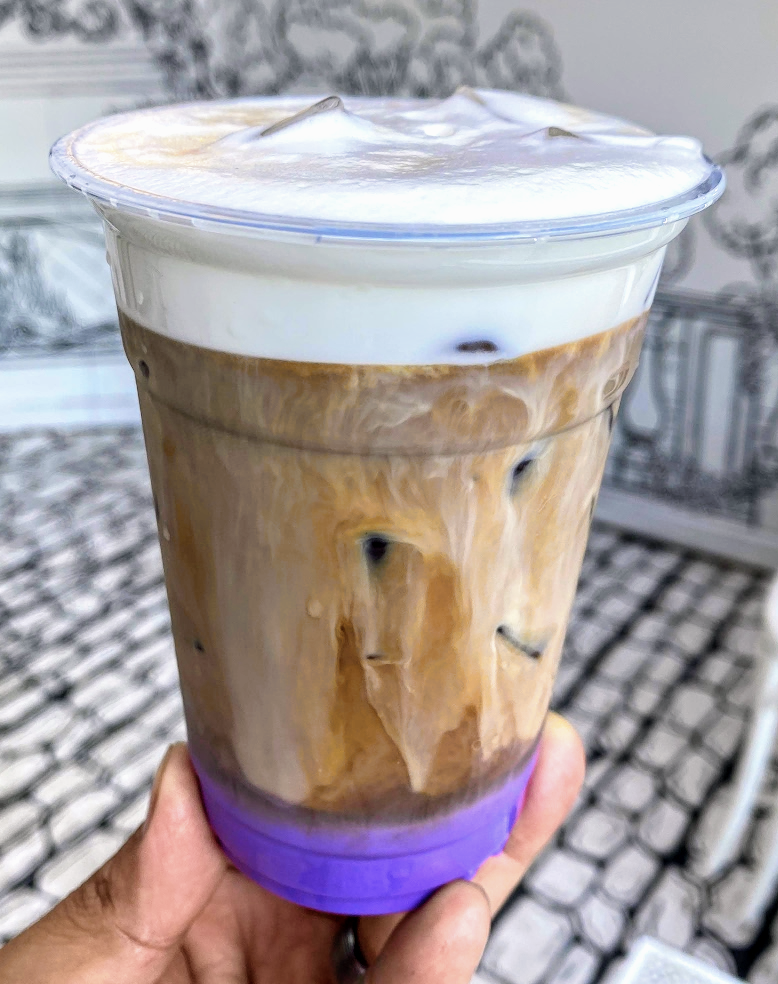 Order Ube Coffee Latte food online from 2d Restaurant store, Chicago on bringmethat.com