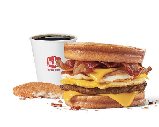 Order Loaded Breakfast Sandwich Combo food online from Jack In The Box store, Victorville on bringmethat.com