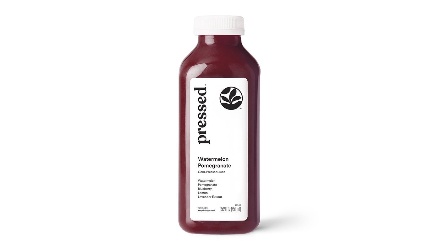 Order Watermelon Pomegranate Juice food online from Pressed store, San Francisco on bringmethat.com