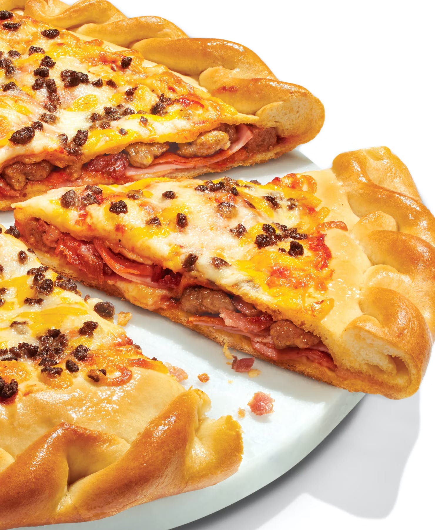 Order 5-Meat Stuffed Pizza - Large 14'' food online from Papa Murphy'S store, Grand Haven on bringmethat.com