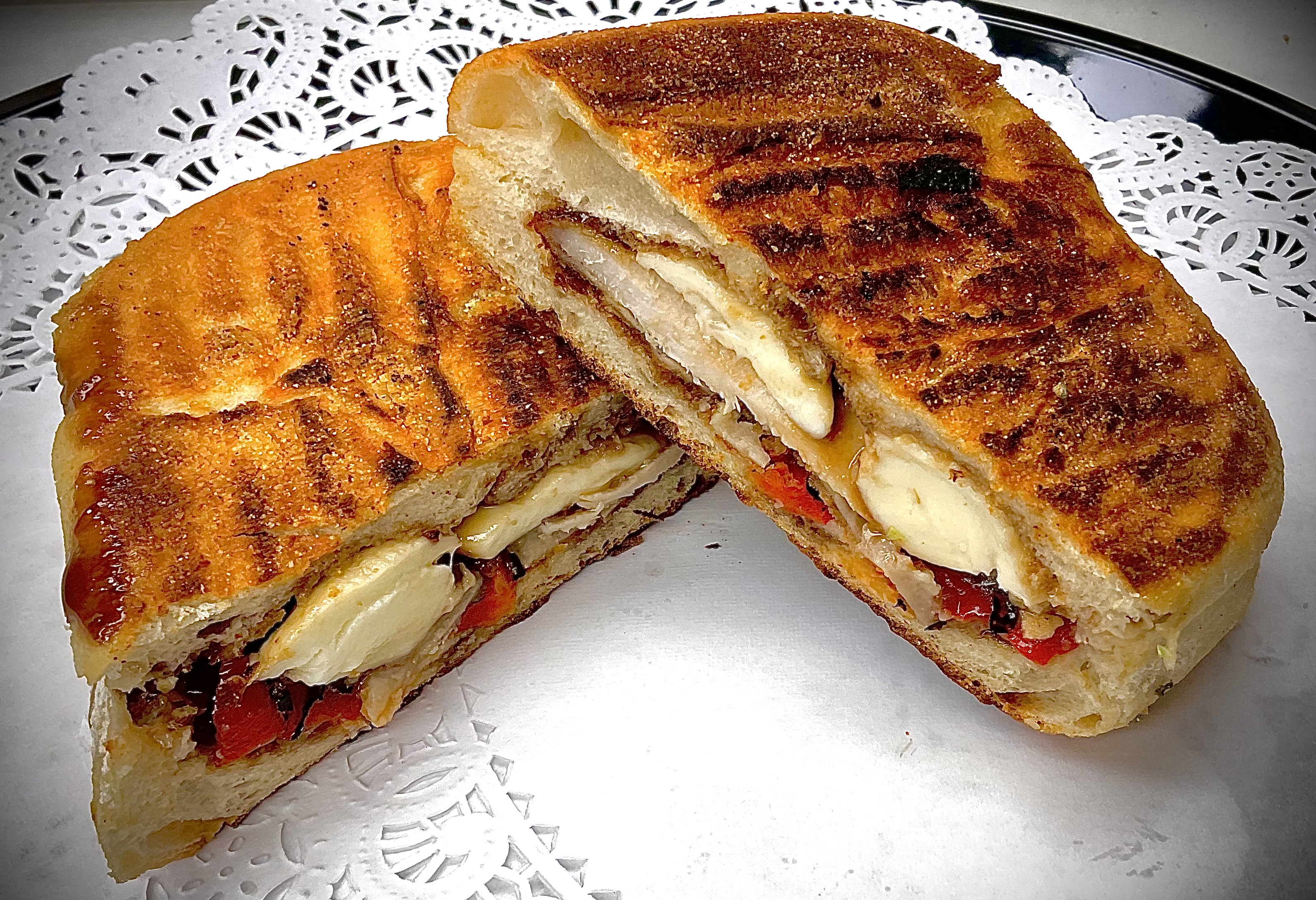 Order Crispy Chicken Panini food online from The Pit Stop store, Merrick on bringmethat.com
