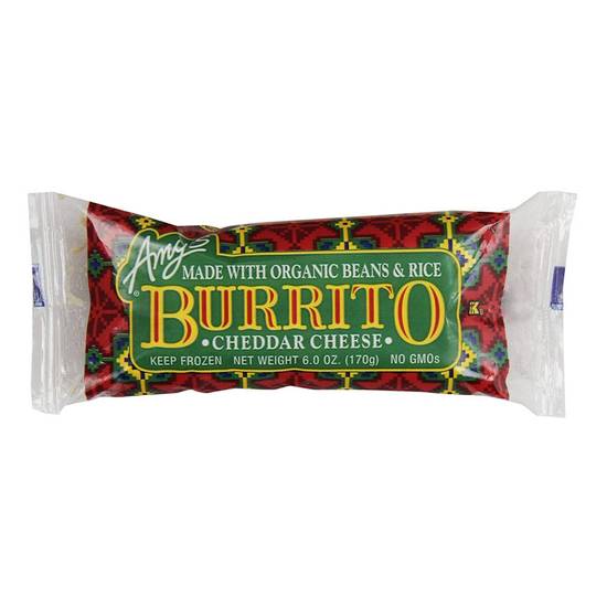 Order Amy's Cheddar Cheese Burrito 6oz food online from Everyday Needs by Gopuff store, Lansdowne on bringmethat.com
