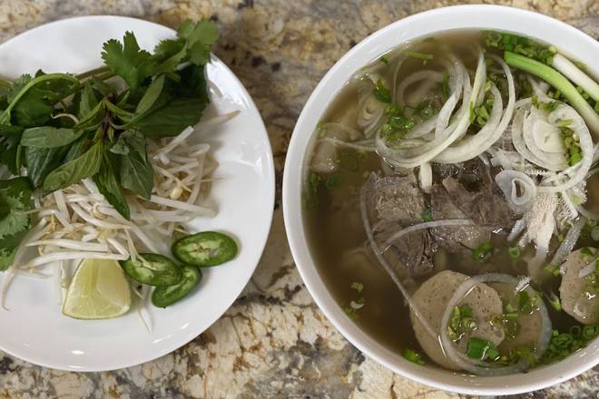 Order Special Combination Pho (PHO DAC BIET) food online from 102 Pho & Banh Mi store, Okemos on bringmethat.com