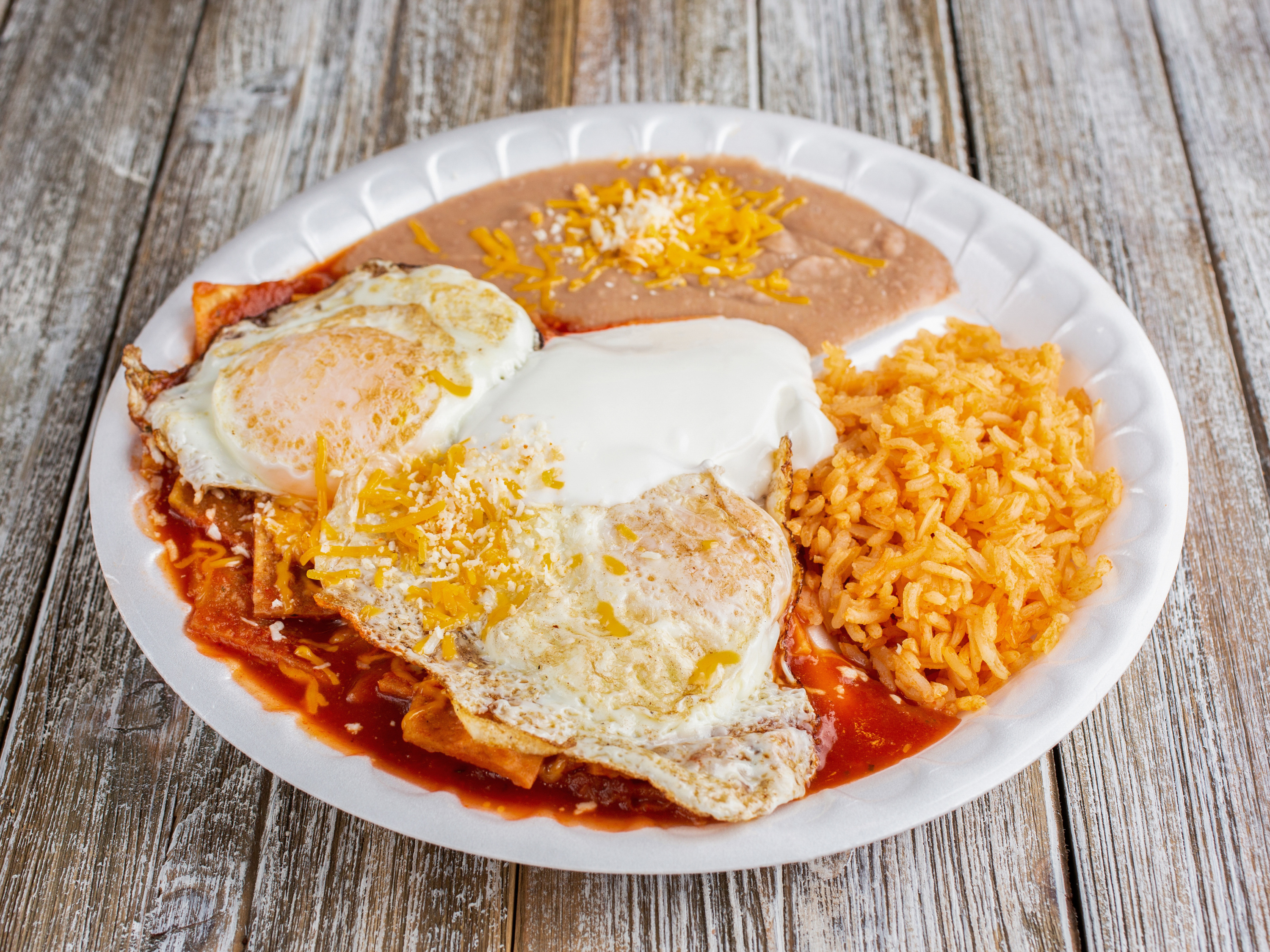 Order Chilaquiles Plate food online from Jilberto Mexican Food store, Escondido on bringmethat.com
