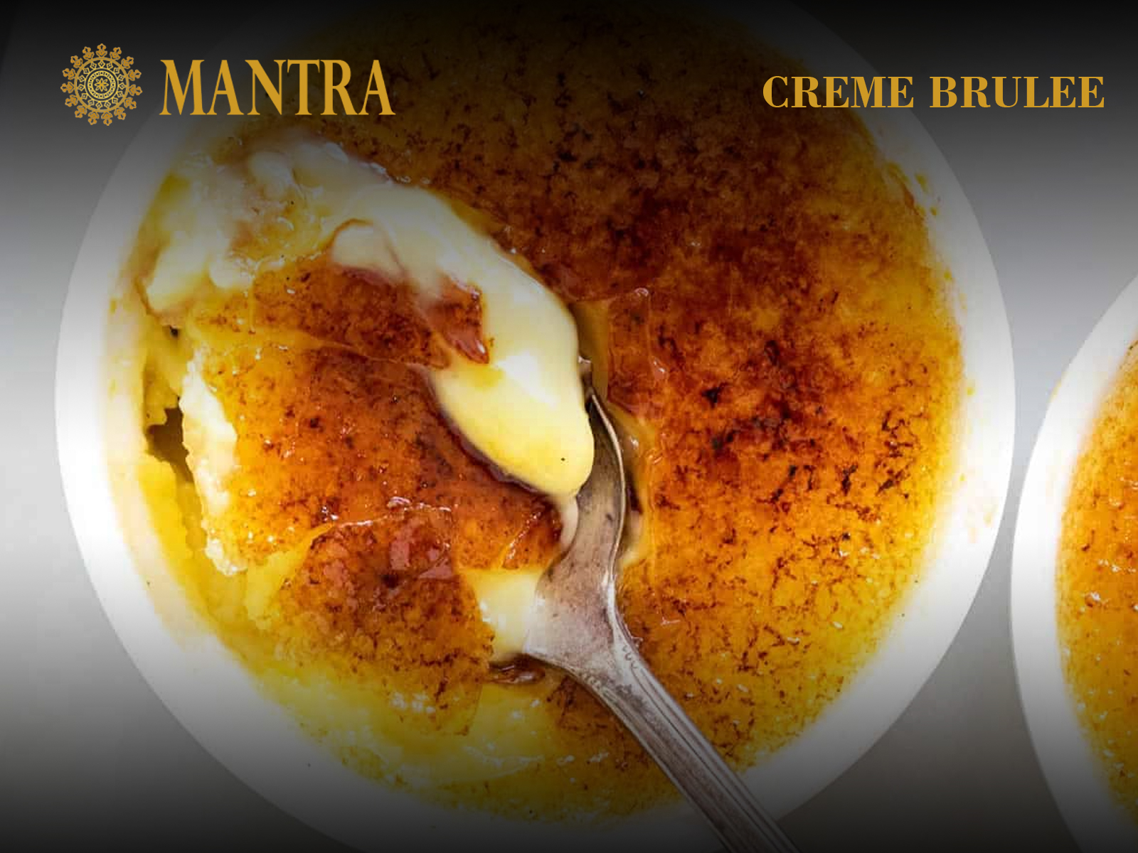 Order Creme Brulee food online from Mantra Authentic Indian Restaurant store, Jersey City on bringmethat.com