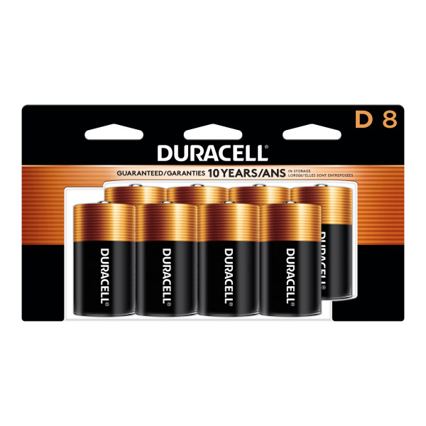 Order Duracell Coppertop D Alkaline Batteries - 8 pk food online from Bartell store, Edmonds on bringmethat.com