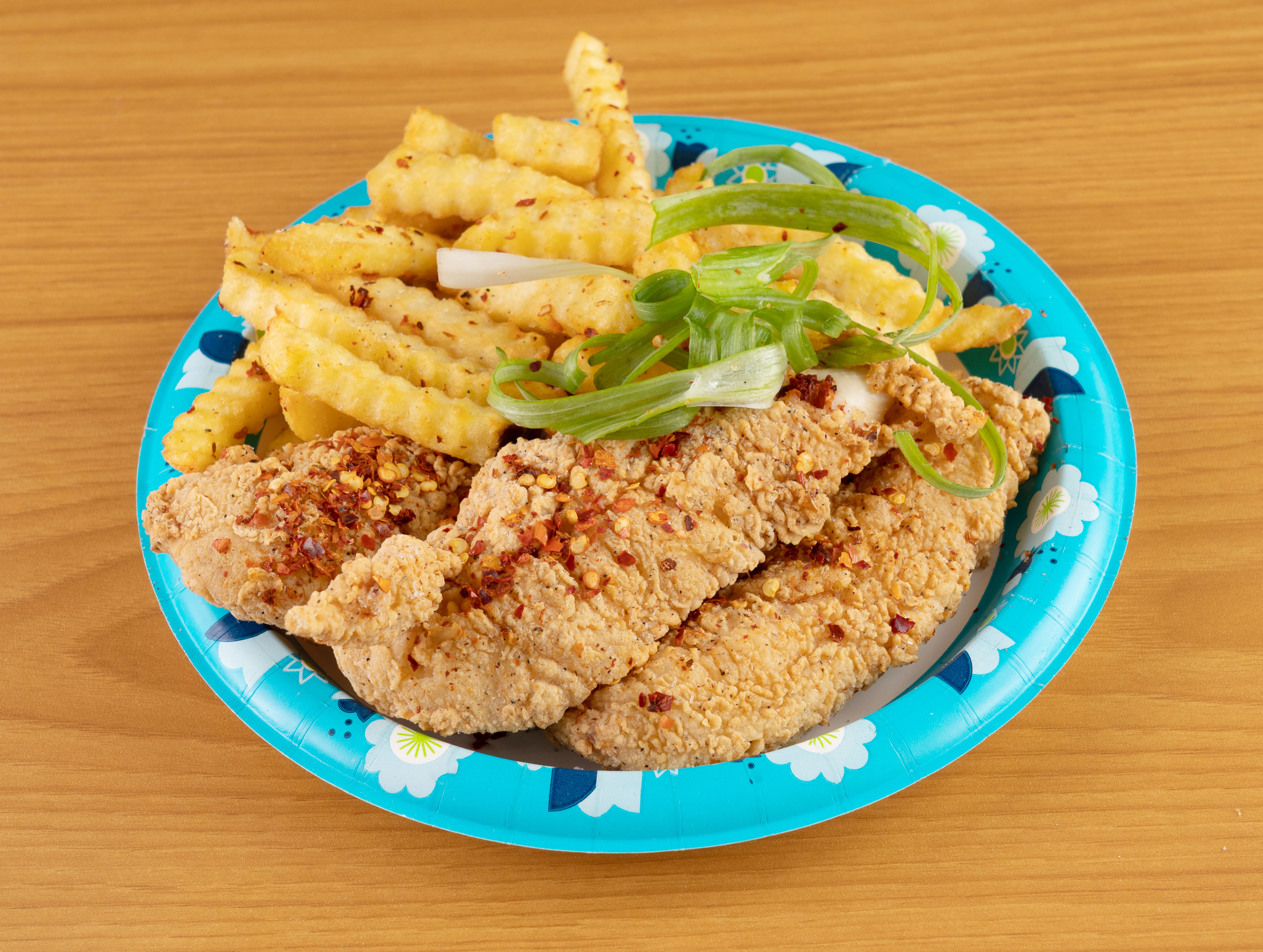 Order Chicken Tenders with Fries food online from J&J Wings and Chinese Food store, Port Arthur on bringmethat.com