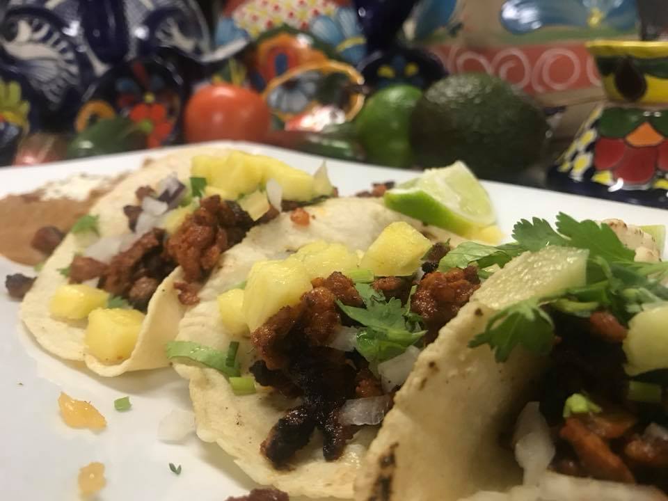 Order 3 Tacos Al Pastor food online from La Catrina Cocina Mexicana store, Ormond Beach on bringmethat.com