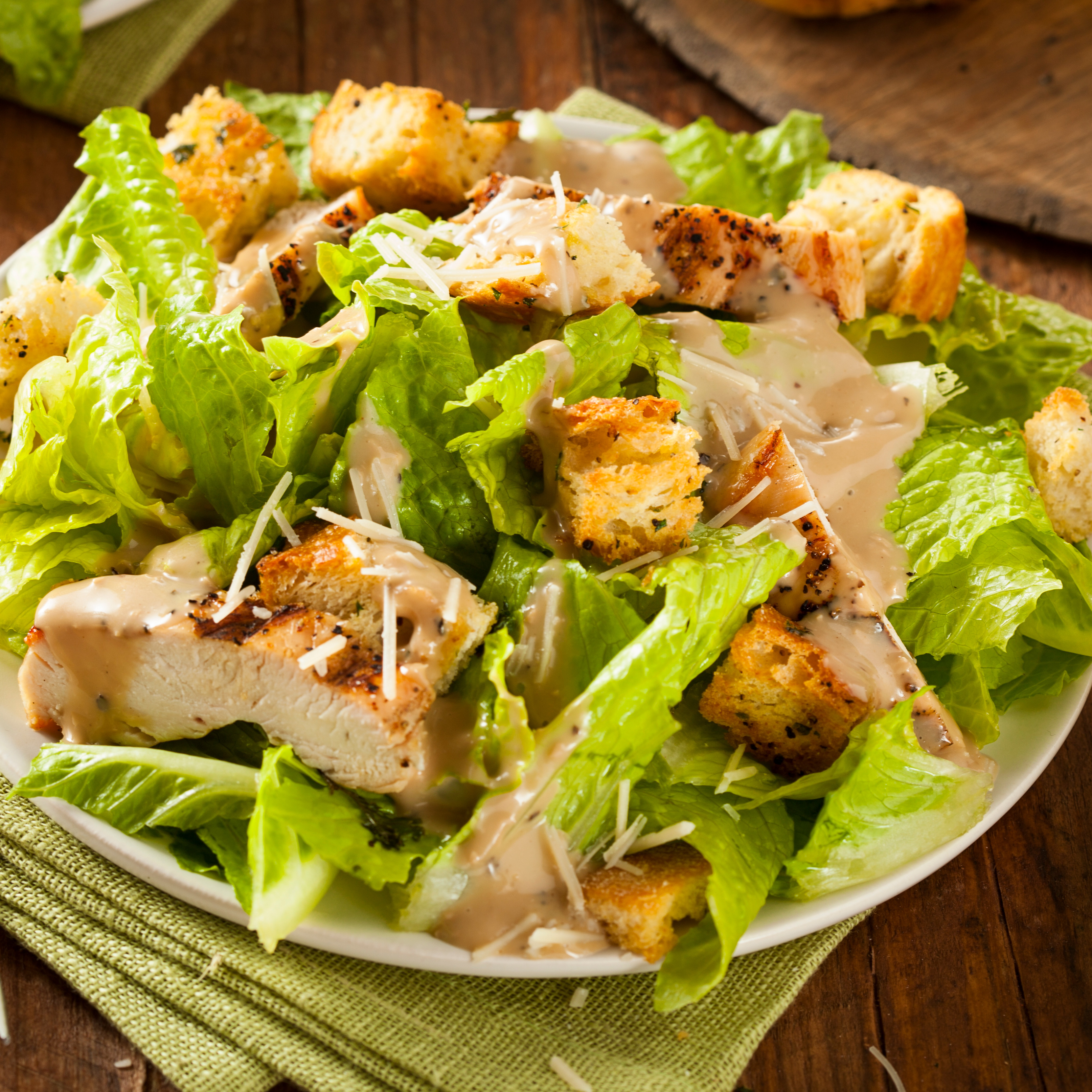 Order Grilled Chicken Ceaser Salad food online from Christos' mini mart store, Jersey City on bringmethat.com