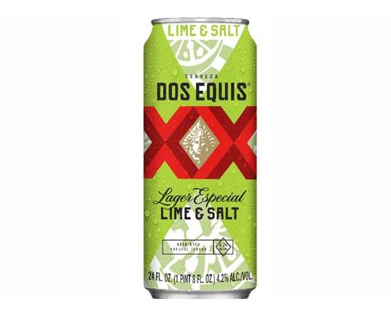 Order Dos Equis Lime & Salt, 24oz can (4.2% ABV) food online from Moby Liquor store, Los Angeles on bringmethat.com