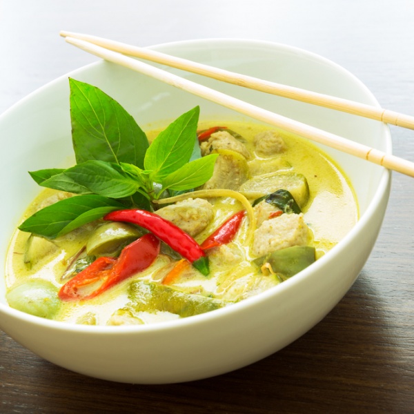 Order Green Curry food online from Happy Elephant Thai Cuisine store, Elk Grove Village on bringmethat.com