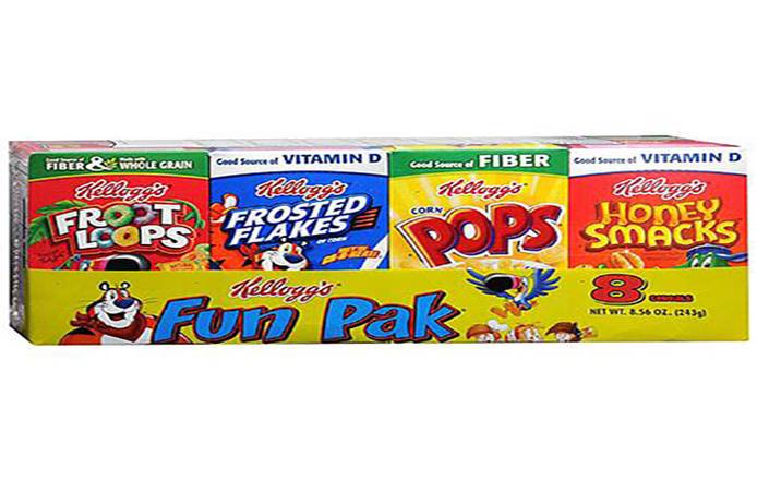 Order Kellogg's Fun Pak Cereal Variety Pack (8.5 oz) food online from Gilligan Retail store, Chandler on bringmethat.com