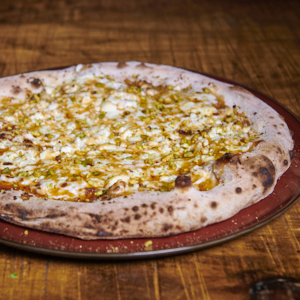 Order Pistachio Pizza food online from Rotiss-A-Q store, Mount Kisco on bringmethat.com