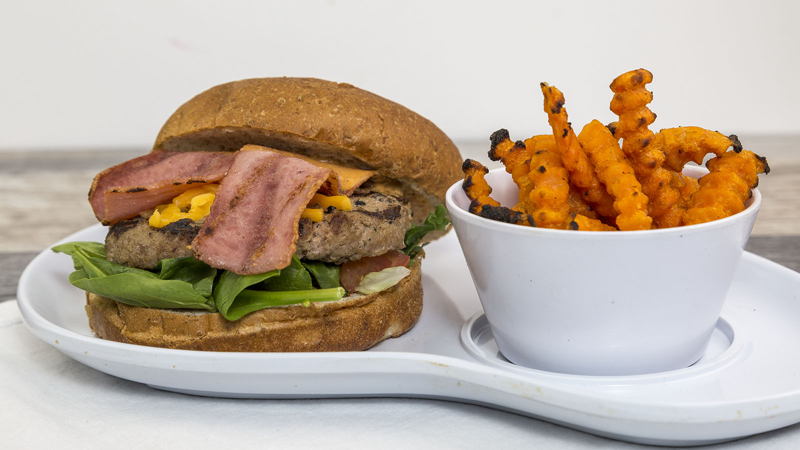 Order Grass Fed Burger food online from Muscle Maker Grill store, Houston on bringmethat.com