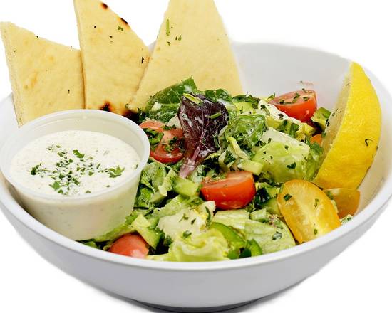 Order House Salad food online from George's Greek Grill-Fig at 7th store, Los Angeles on bringmethat.com