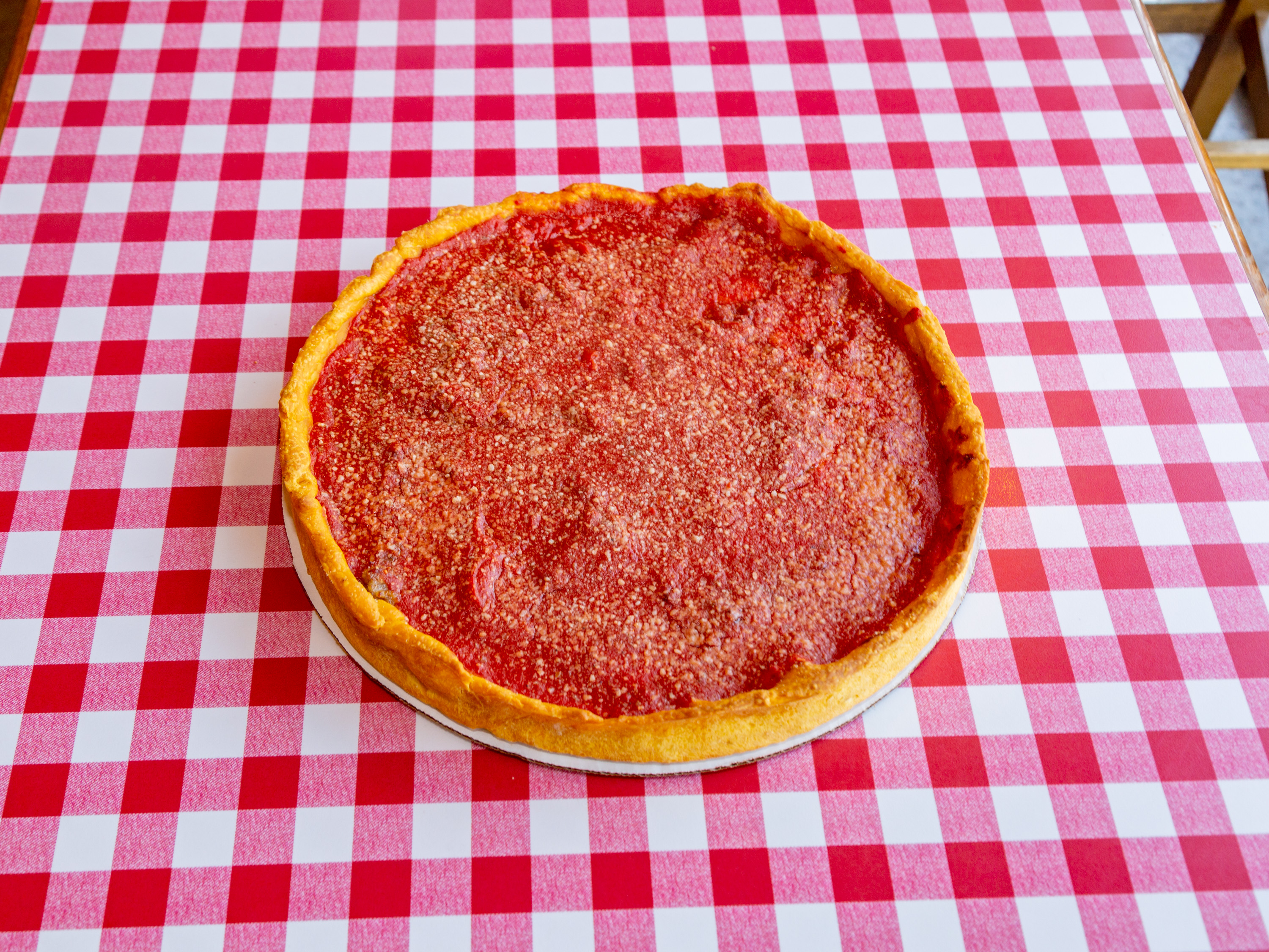 Order Deep Dish Pizza food online from Beggars Pizza store, Blue Island on bringmethat.com