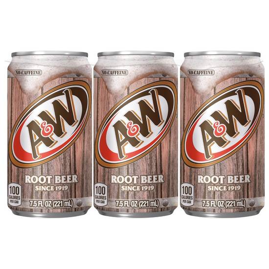 Order A&W Root Beer (7.5 oz x 6 ct) food online from Rite Aid store, Corona Del Mar on bringmethat.com