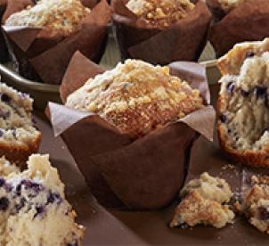 Order Blueberry Crumb Muffin food online from Cassava Roots store, McAllen on bringmethat.com