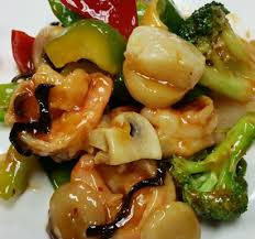 Order S11. Scallop and Shrimp in Garlic Sauce food online from Boulevard Chinese Restaurant store, Elmwood Park on bringmethat.com